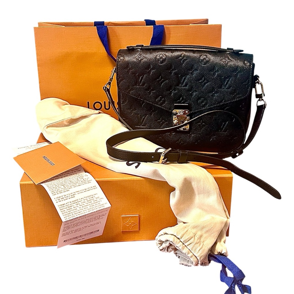 Louis Vuitton Black Empreinte Pochette Metis Crossbody